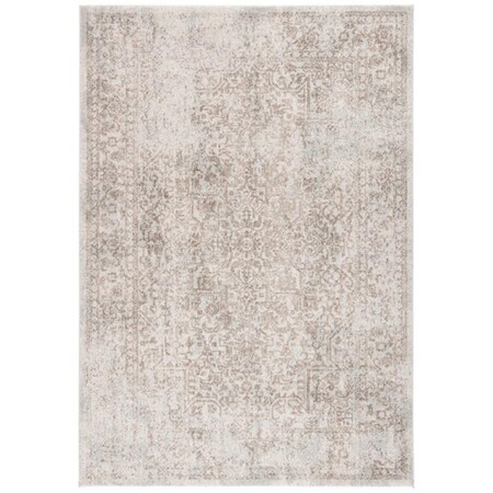 Safavieh 3 x 5 ft. Evoke 256E Power Loomed Rectangle Area Rug Ivory & Taupe EVK256E-3